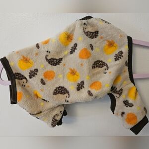NWOT Cozy Hedgehog Fleece Dog Pajamas